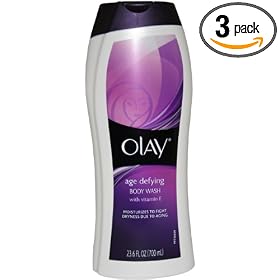Olay Body Age Defying Body Wash with Vitamin E, 23.6 Ounce (Pack of 3) (Packaging May Vary)