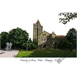 Illinois Fighting Illini NCAA 14 x 10 Limited Edition Lithograph (Unframed)
