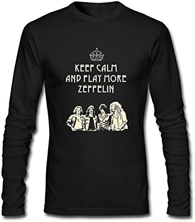 HAGB1K Men Heavy Metal Band T-shirt XS Black Long Sleeve