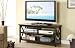 Media TV Stand X Design Sides in Cappuccino Finish