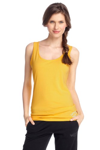 ESPRIT SPORTS Damen Top A88502, Gr. 34 (XS), Gelb (mimosa 728) Preisvergleich