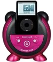 DJ Snooze Pink iPod Speakers with Alarm Clock