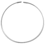 Sterling Silver Multiple Wire 15in Collar Necklace - Artisan Handcrafted in Mexico