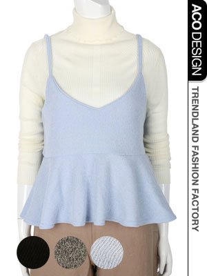 (アコデザイン)Aco Design ビスチェ フレア フレア ビスチェ キャミ キャミソール ブラック