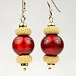 Murano Glass Earrings Jewelry - Helen Red