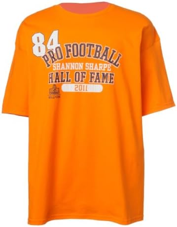 NFL Men's Denver Broncos Shannon Sharpe Pro-Football Hall Of Fame Short Sleeve T-Shirt, Orange, XX-Large