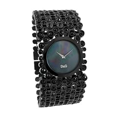 D&G Dolce&Gabbana Damen-Armbanduhr RISKY IP BLACK MOP DIAL BRC DW0245