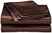 Divatex Home Fashions Royal Opulance Satin Queen Sheet Set, Chocolate