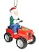 Holiday Santa on Noel ATV Four Wheeler Christmas Ornament #W30003