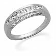 14K White Gold Diamond Anniversary/Wedding Band - 1.33 Ct.
