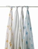 Aden & Anais Safari Friends Swaddle Wraps 4 Pack