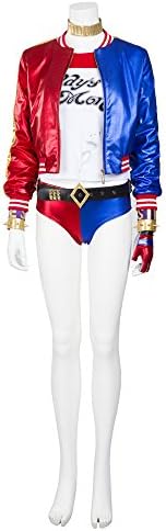 HZYM Women's Suicide Squad Harley Quinn Cosplay Costume (M)