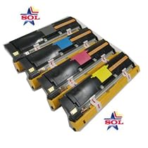 4,500 Pages (B, C, M, Y) Konica Minolta Magicolor Compatible High Yield Laser Toner Cartridge for Magicolor 2400, 2400dl, 2400n, 2400w, 2430, 2430dln, 2430w, 2450, 2450en, 2450n, 2480mf, 2490mf, Magicolor 2500, 2500w, 2530dl, 2550en, 2550dn