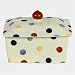 Polka Dot Butter Dish with Lid