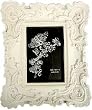 Baroque Heavy White Picture Frame With Double Inner Beading 4x6