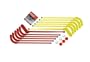 Sportime 003613 Cosom Beginner Saf-T-Play Hockey Set