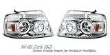 04-06 FORD F150 PROJECTOR HEADLIGHT CHROME HOUSING W/DRAGON EYE