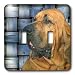 Dogs Bloodhound - Bloodhound - Light Switch Covers - double toggle switch Dogs Bloodhound - Bloodhound - Light Switch Covers - double toggle switch
