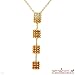 Koesia! Made in Italy Beautiful Hand-Made Necklace 2.75ctw Super Clean G/VS Diamonds and Citrines Made of 18K Gold