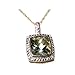 9K Yellow Gold Cushion cut Green Amethyst & title=