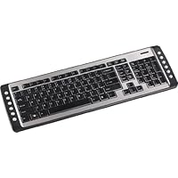 Targus 2.4 GHz Wireless Multimedia Keyboard AKB24US (Silver)