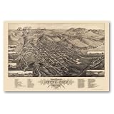 Butte City, MT Panoramic Map - 1884 Print
