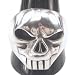 Hardcore Motorcycle Biker Skull Pewter Ring