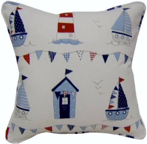 Children's Seaside Scatter Cushion Made in Britain by Cushion Craft
