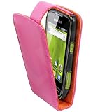 from Samsung Hot Pink Flip Leather Case Cover For Samsung Galaxy Mini S5570 + Screen Protector