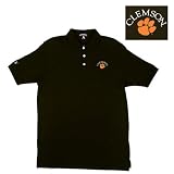 Clemson Tigers NCAA Classic Pique Polo Shirt (Black)