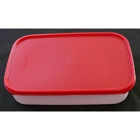 Tupperware Modular Mates Rectangular 3 Container. Red Seal by Tupperware