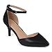 Brinley Co. Womens Matte Ankle Strap Pumps