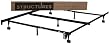 STRUCTURES by Malouf Heavy Duty 7-Leg LINENSPA Adjustable Metal Bed Frame with Center Support and Rug Rollers - (Queen, Full XL, Full, Twin XL, Twin)