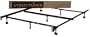 STRUCTURES by Malouf Heavy Duty 7-Leg LINENSPA Adjustable Metal Bed Frame with Center Support and Rug Rollers - (Queen, Full XL, Full, Twin XL, Twin)