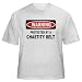 PROTECTED BY A CHASTITY BELT Adult T-Shirt Various Colors