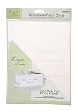 Darice VL3474, 72-Count Place Cards, 12-Sheets, Ivory