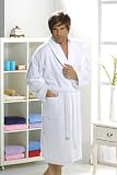 Luxury Hotel / Spa Collection - Exquisite Elegance - White Terry Bathrobe, 100% Genuine Turkish Cotton, size XXL