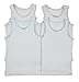 T-cottons Little Girls 100% Cotton Scoop neck Undershirt In White (4 Pack)