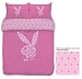 Playboy Star Bunny Pink DOUBLE bed duvet cover bedding set