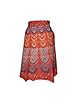 Mini Wrap Skirts, Barmeri Print Cotton Wrap Around Skirt India Mini Wrap Skirts, Barmeri Print Cotton Wrap Around Skirt India