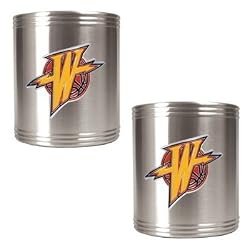Golden State Warriors 2pc Stainless Steel Can Holder Set - Primary Logo NBA Basketball