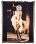 Marilyn Monroe Classic Movie Icon in City Throw Blanket Rug Afghan Gift