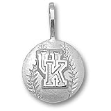 University Of Kentucky UK Baseball Pendant (Silver)