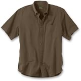 Short-Sleeve Solid-Color Signature Twill Shirt