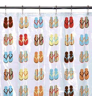 Click here for Flip Flop beach bath Bathroom SHOWER Curtain home... prices