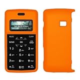 Premium Orange Rubberized Snap-On Cover Hard Case Cell Phone Protector for  ....