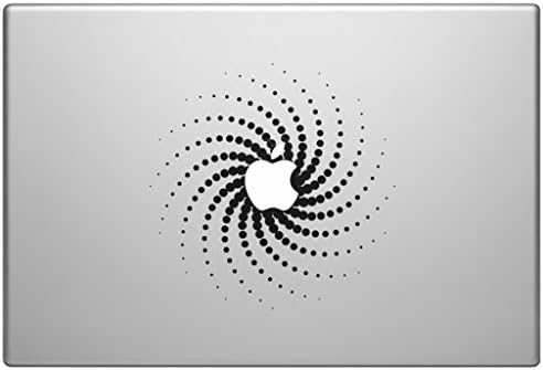 Crocodil Graphics-Twisted Dots-Art Vinyl Decal Sticker Skin Macbook Retina 13.3",Unibody 13 Inch Laptop - Retina Display Model: A1425and A1502 (Newest Version)