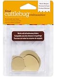 Cuttlebug Cricut Embossable Metal Shapes, Basic Shapes, Gold