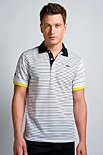 Short Sleeve Super Dry All-Over Fine Stripe Polo