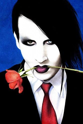 Spirit Up Art Large Canvas Giclee Print Painting Marilyn Manson Picture Stretched and Framed, Modern Home Decorations Wall Art, 8*10inches #05HTK(403)